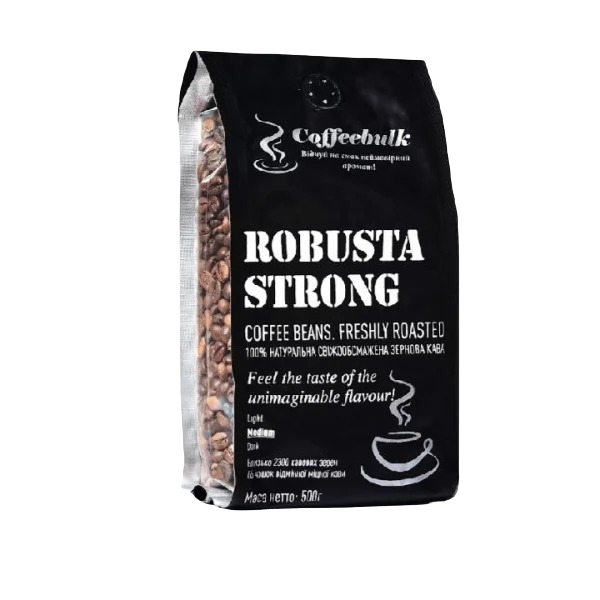 Кофе в зернах Robusta Strong CoffeeBulk 500 гр