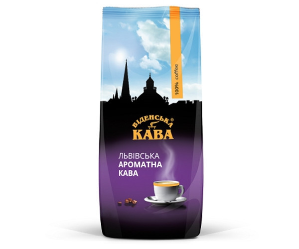 Кофе молотый Віденська кава Львівська ароматна 450 гр