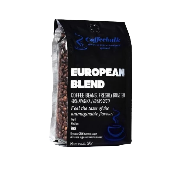 Кофе в зернах European blend CoffeeBulk 250 гр