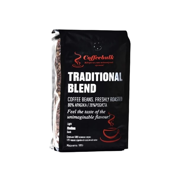 Кофе в зернах Traditional blend CoffeeBulk 1 кг