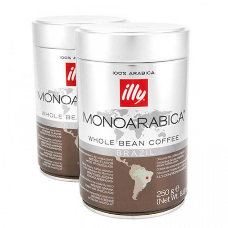 Кофе в зернах illy Brazil Monoarabika 250 гр