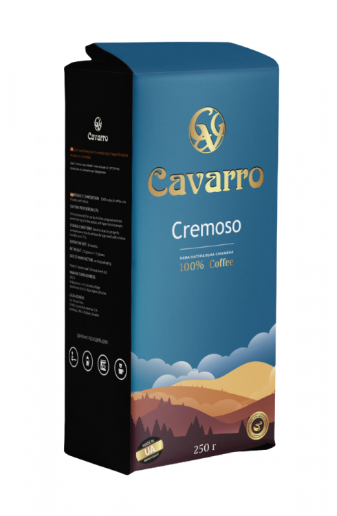 Кофе молотый Cavarro Cremoso 250 гр
